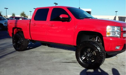 Clean and Neat Red Truck